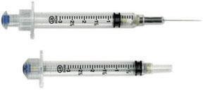Syringe With Needle Vanishpoint Safety Retractable 1ml Tb Syringe With 25gx1" Needle Sterile Box/100 Each - BeHope