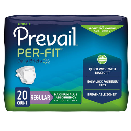 Prevail Per-fit Brief Regular Case/80 Each - Behope