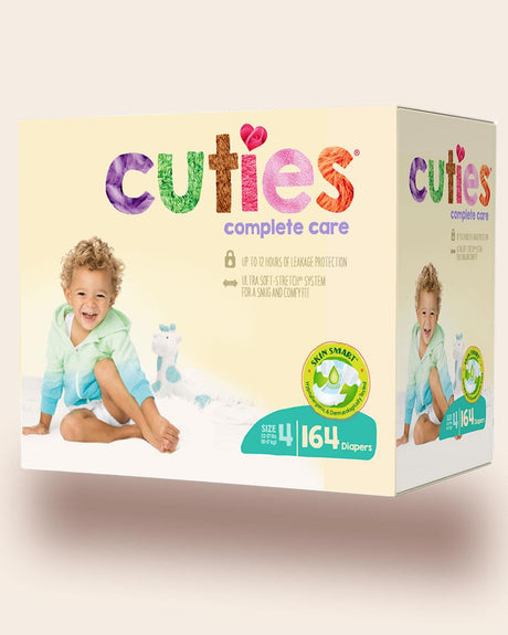 Cuties Baby Diaper 22-37lbs Size 4 Case/124 Each - Behope