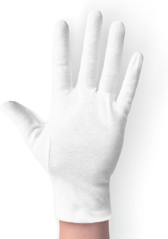 Glove Cotton Large White Pair/2 Each - BeHope