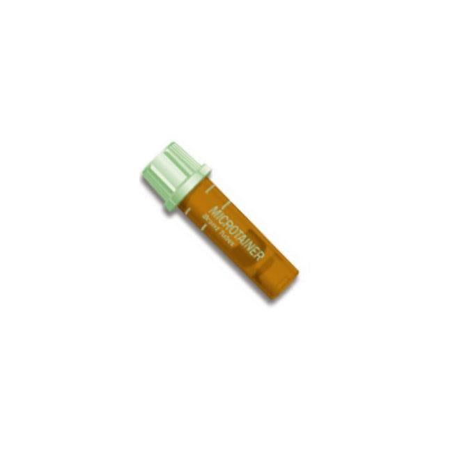 Microtainer Capillary Blood Collection Amber Tube W/ Lithium Heparin & Plasma Separator Additive Microgard Closure Case/200 Each - Behope
