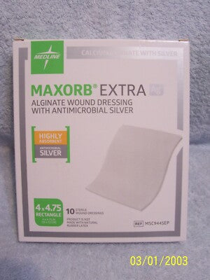 Maxorb Extra Calcium Alginate Wound Dressing 10cm X 10cm Box/10 Each - BeHope
