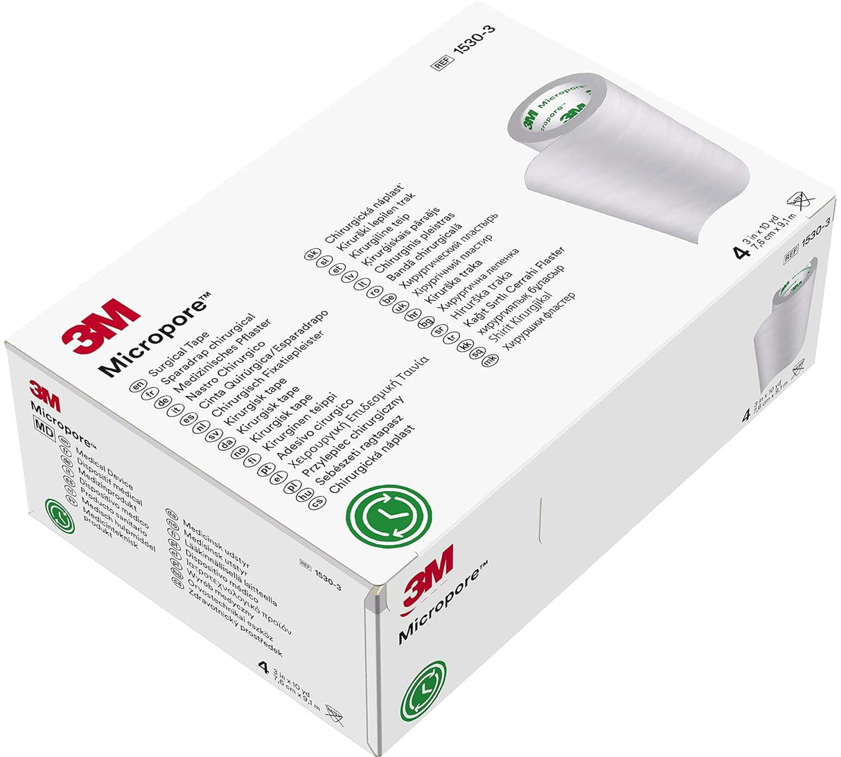 Micropore Paper Tape 3" X 10 Yard White Box/40 Yard - Behope