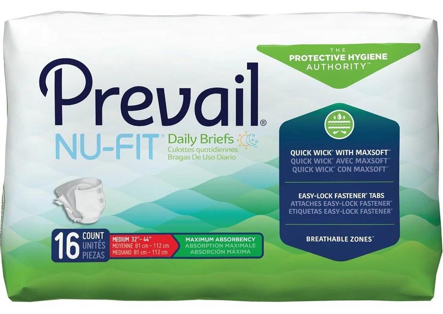 Prevail Nu-fit Brief Medium Case/96 Each - Behope
