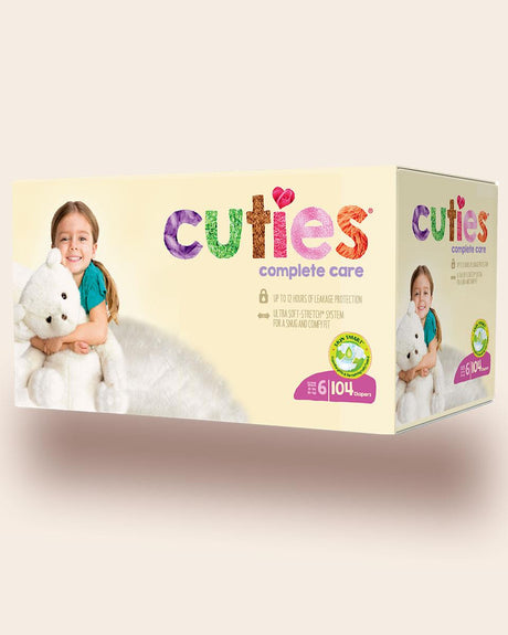 Cuties Baby Diaper 35+ Lbs Size 6 Case/92 Each - Behope