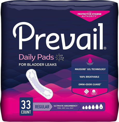 Prevail Bladder Control Pad Maximum With Extra Coverage Case/156 Each - Behope