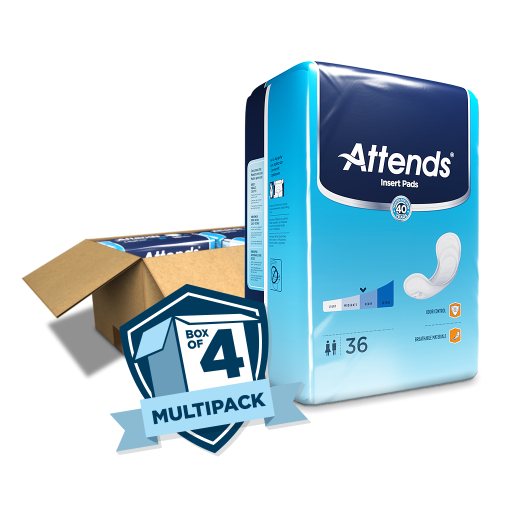 Attends Incontinence Liner Insert Pad 22.7" 4 Bags Of 36 Case/144 Each - Behope