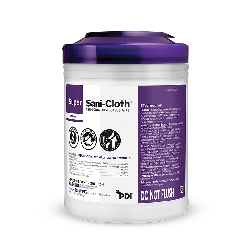 Super Sani-Cloth Germicidal Disinfectant Wipe - BeHope