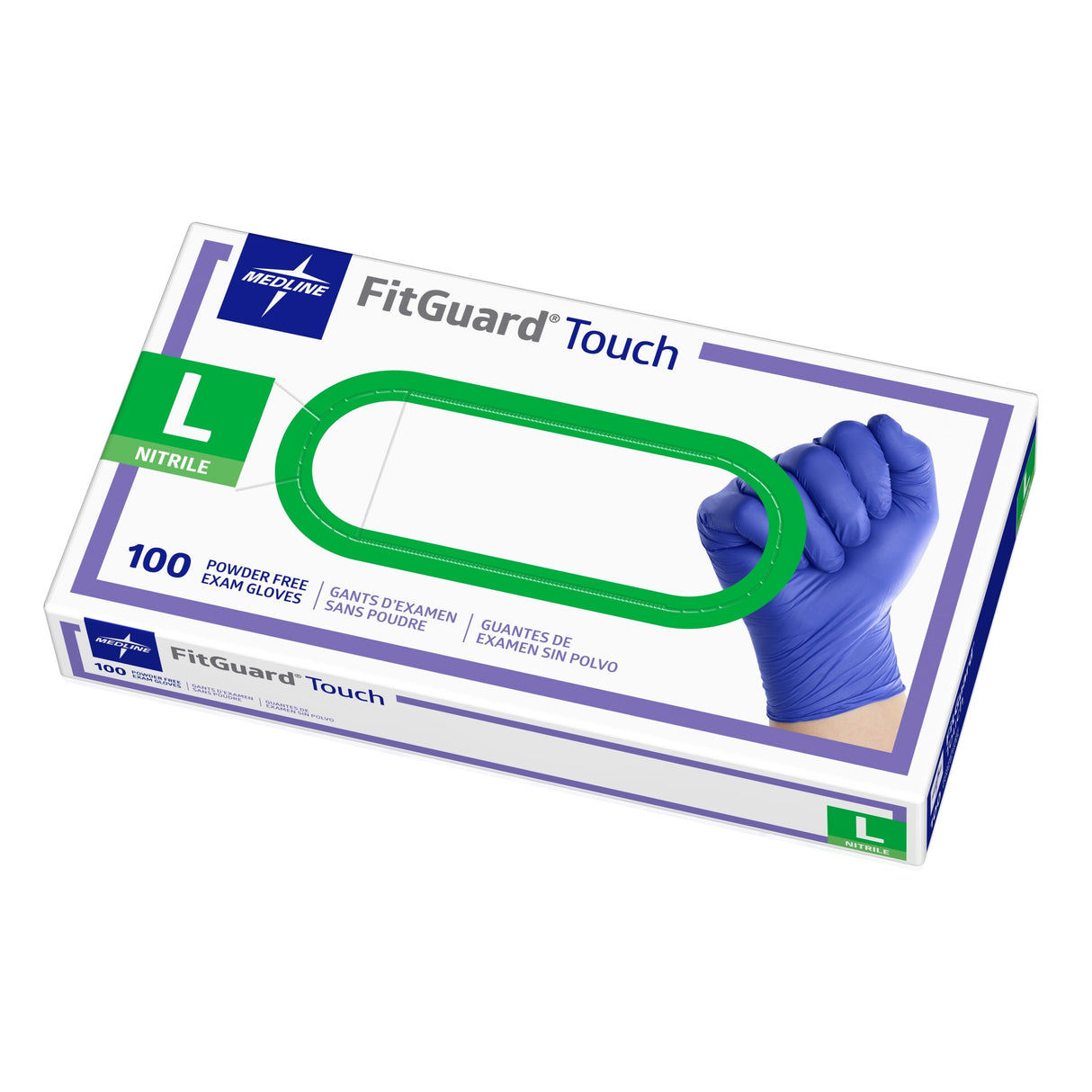 FitGuard® Touch Powder-Free Nitrile Exam Glove, Blue - BeHope