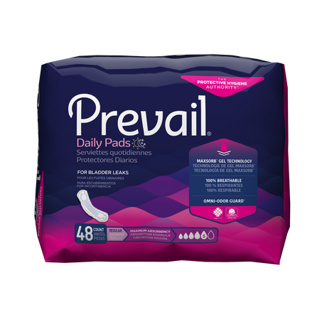Prevail Bladder Control Pad Maximum Case/192 Each - Behope