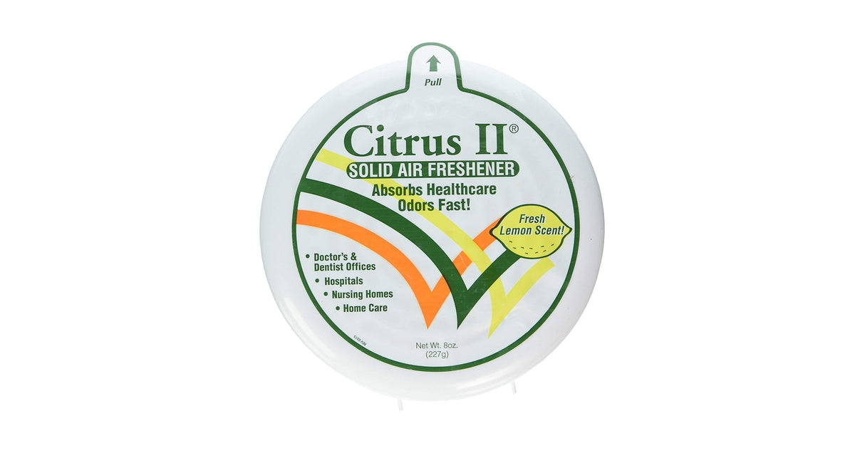 Citrus Ii Solid Air Freshner Lemon Scent 8oz Each - BeHope