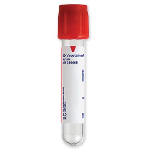 Vacutainer Red 10ml Draw No Gel Serum - BeHope