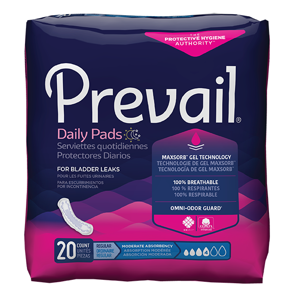 Prevail Bladder Control Pad Moderate Case/180 Each - Behope