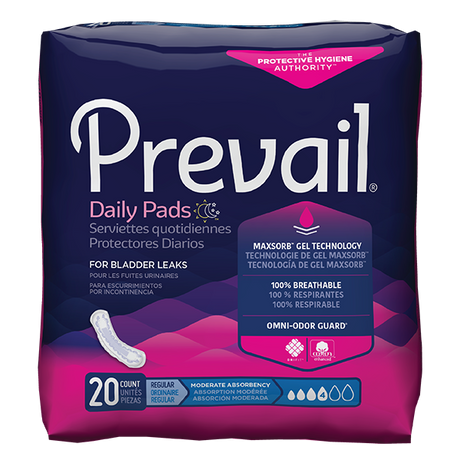 Prevail Bladder Control Pad Moderate Case/180 Each - Behope
