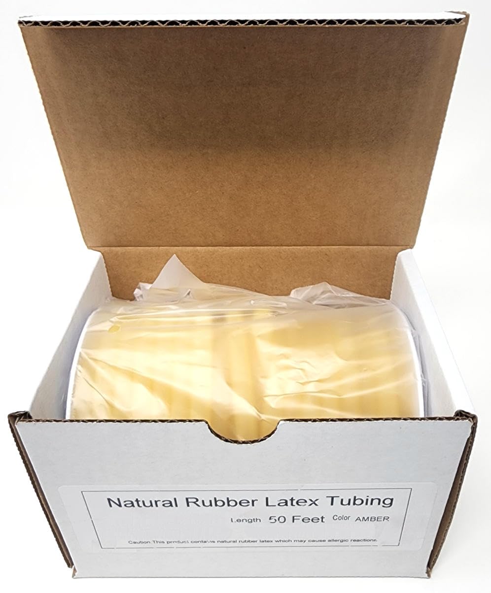 Latex Tubing 5/16" X 1/16" Amber Roll/50 Foot - BeHope