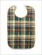 Feeding Bib With Velcro Closure 21" X 33" Plaid Cloth Facing - BeHope