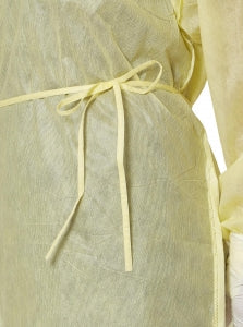 Medline QuickComply AAMI Level-2 Multi-Layer SMS Medium-Weight Isolation Gown, Over-the-Head - BeHope