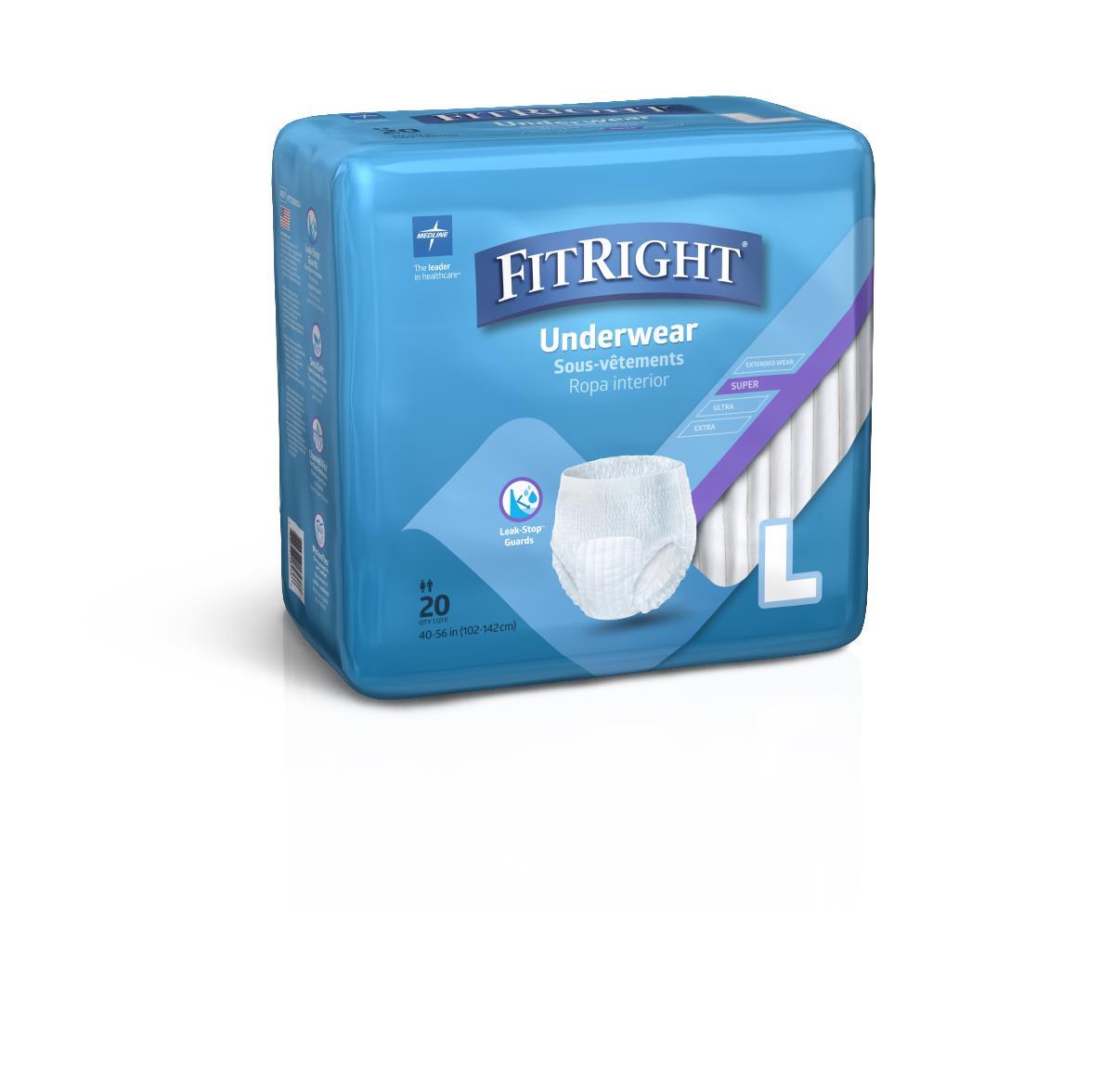 FitRight Super Protective Adult Incontinence Underwear