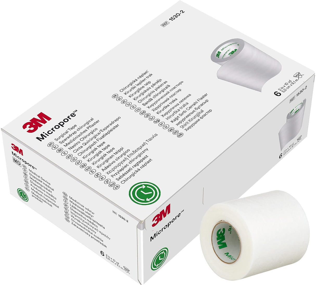 Micropore Paper Tape 2" X 10 Yard White Box/60 Yard - Behope