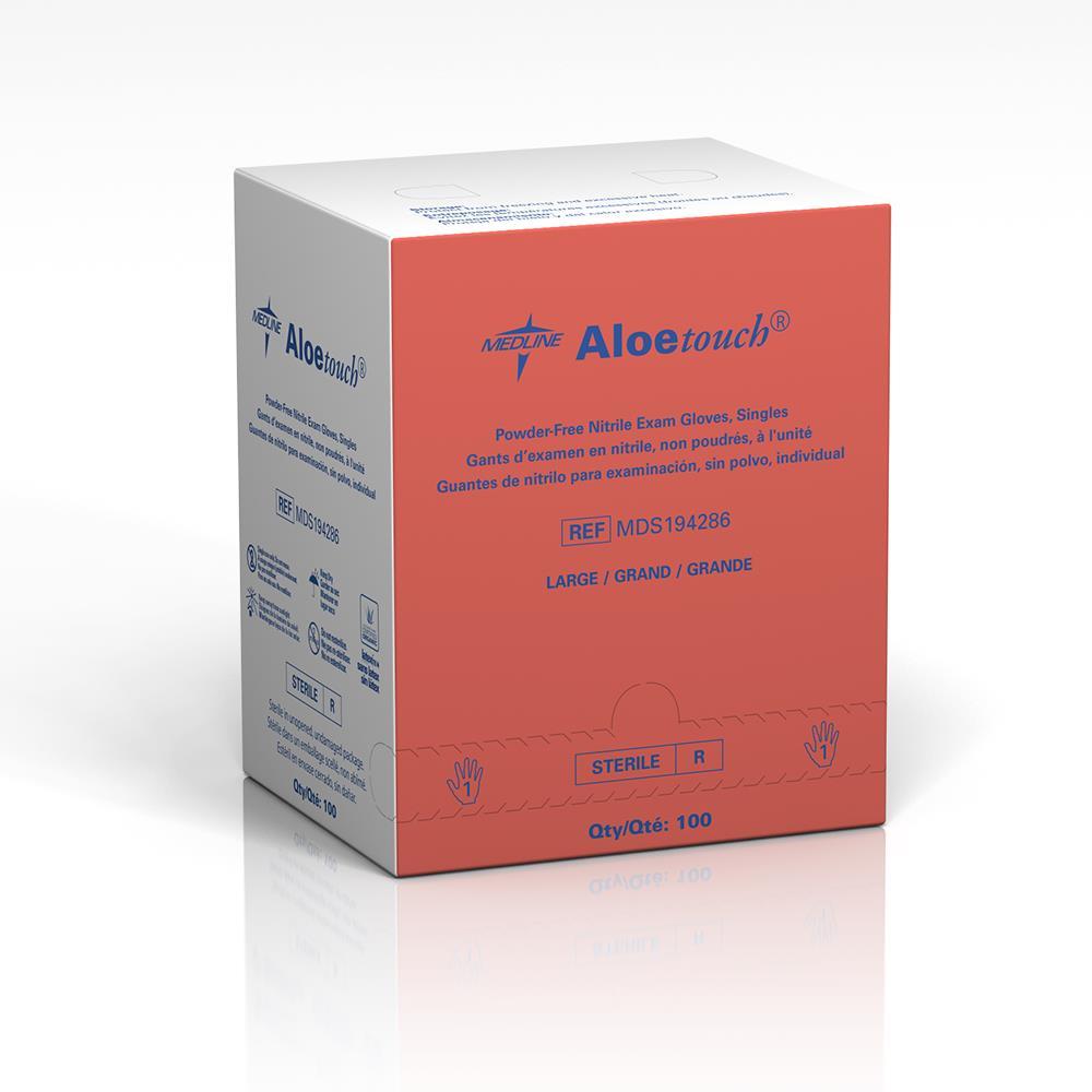Aloetouch Sterile Powder-free Nitrile Exam Glove Green