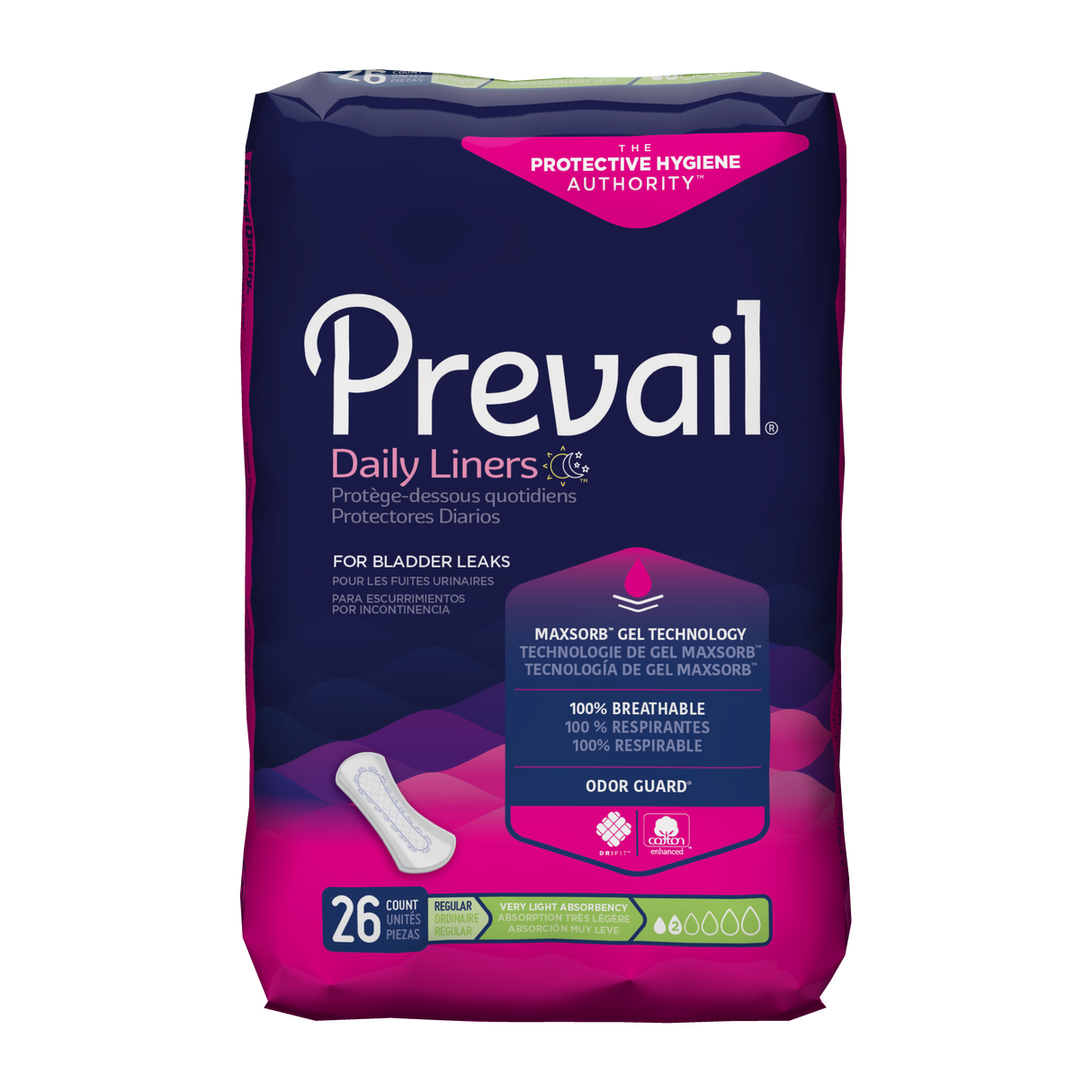 Prevail Bladder Control Pad Very Light Case/312 Each - Behope