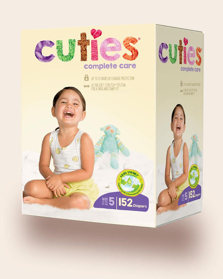 Cuties Baby Diaper 27+ Lbs Size 5 Case/108 Each - Behope