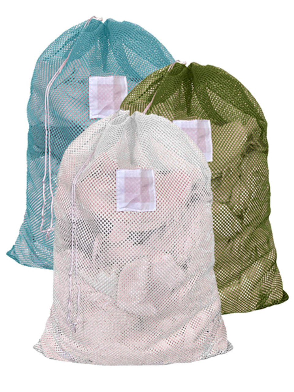 Laundry Hamper Bag 30" X 40" Mesh With Drawcord & I.d. Patch Yellow Each - BeHope