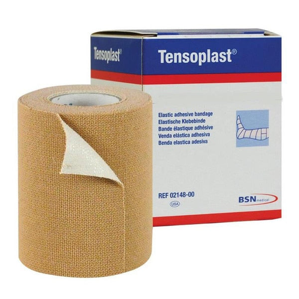 Tensoplast Elastic Adhesive Tape 2.5cmx4.5m Tan Box/6 Each - BeHope