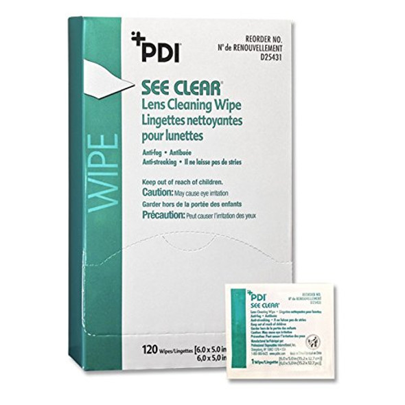 Pdi See Clear Eye Glass Cleaning Wipe Box/120 Each - BeHope