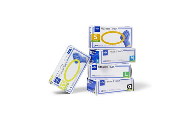 FitGuard® Touch Powder-Free Nitrile Exam Glove, Blue - BeHope