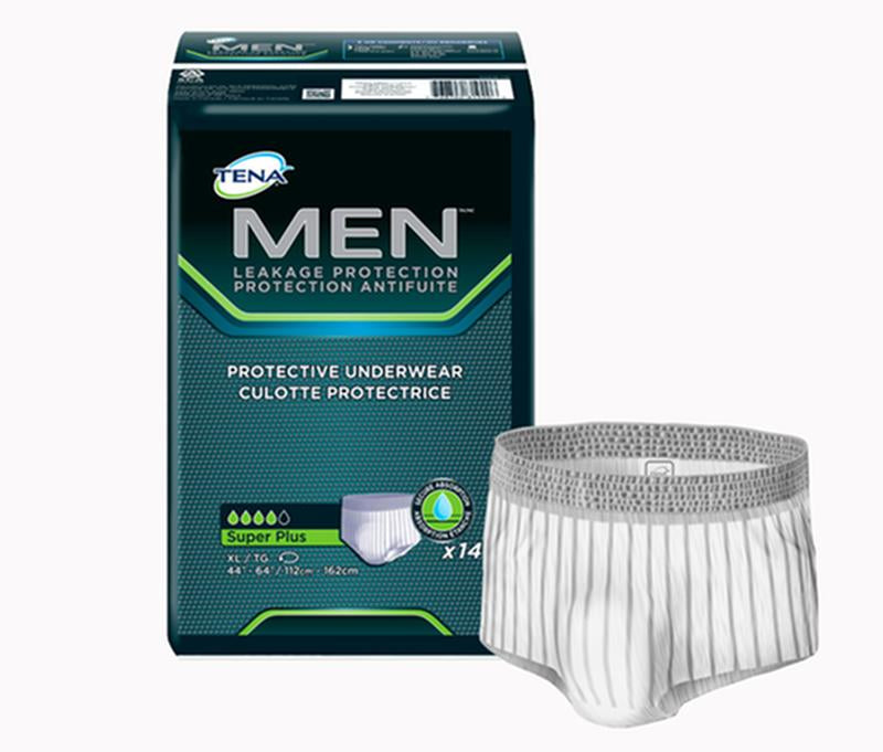 Pk/14 Tena Men Protective Underwear - Now Large/xlarge - Super Plus Absorbency W/ Odor Protection Co
** Discontinued **