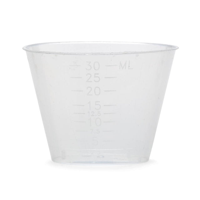 Graduated Plastic Medicine Cups, 1oz - BeHope