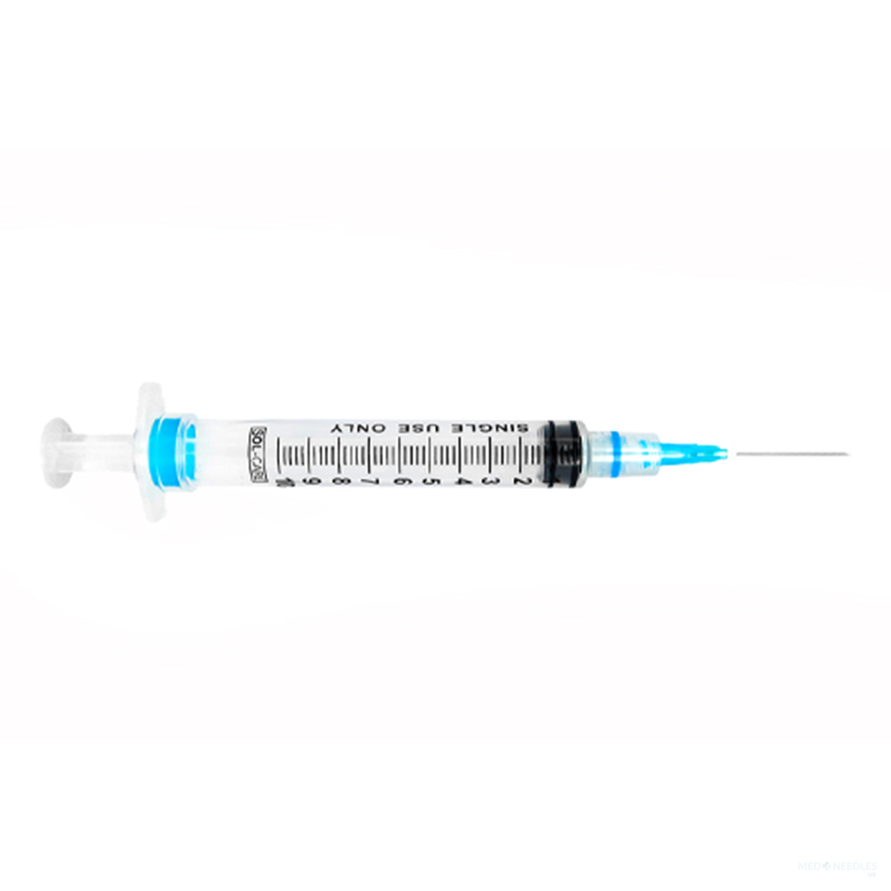 Sol-care 3ml Luer Lock Safety Syringe With Exchange Needle 21g - Behope