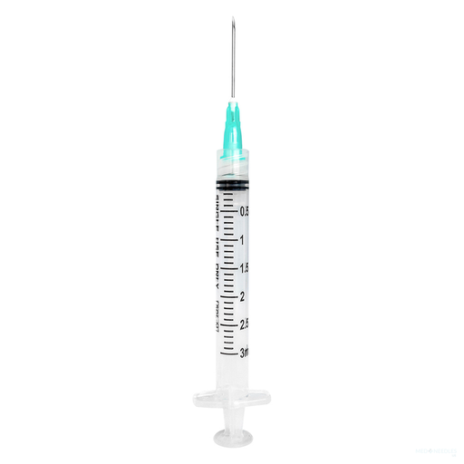 Sol-m 3ml Luer Lock Syringe With Exchange Needle 23g*1'' - Behope