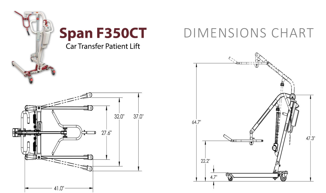 Lève-personne pour transfert de voiture F350CT