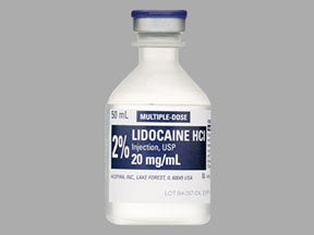 Lidocaine Hci Injection Solution 2% Plain With Preservative 20ml Vial - Each - BeHope