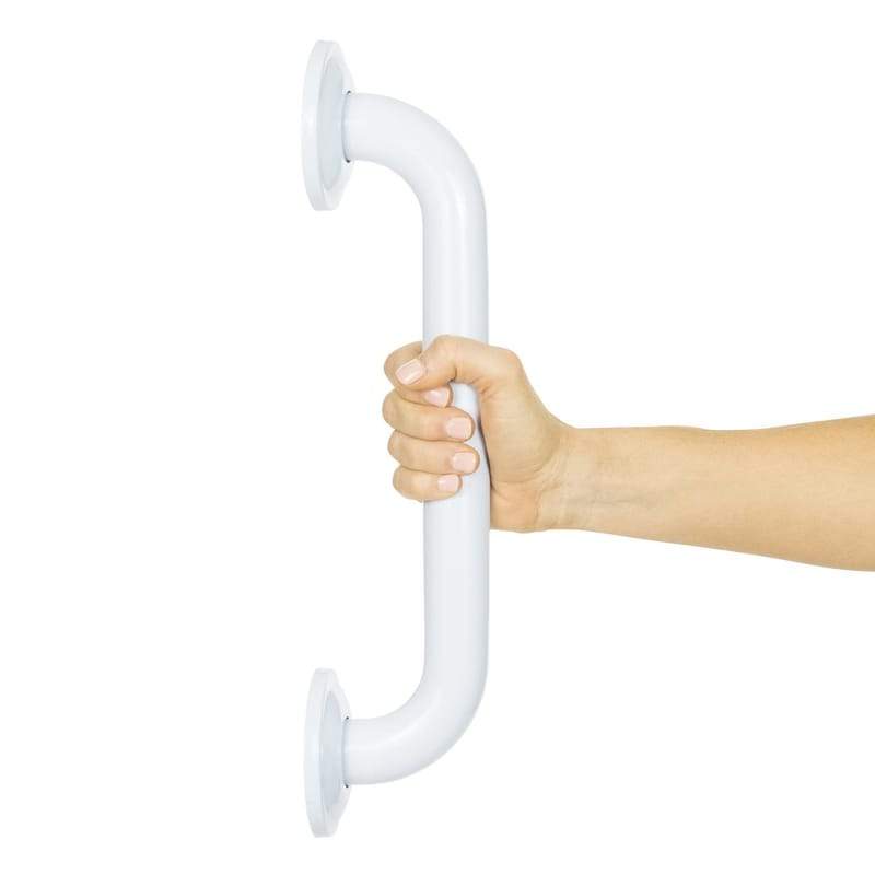 Powder Coated Grab Bar, White - BeHope