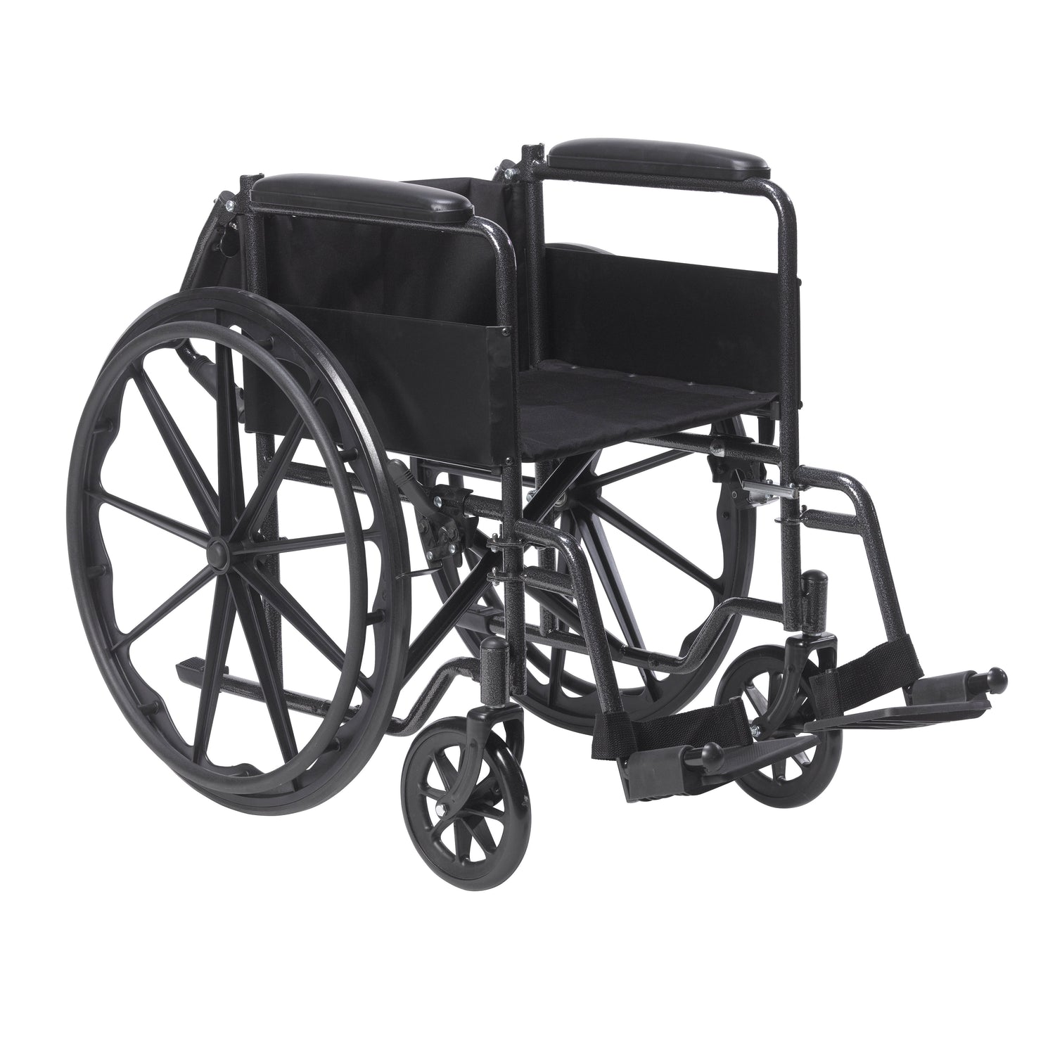 Silver Sport 1 Wheelchair with Full Arms and Swing away Removable Footrest - BeHope