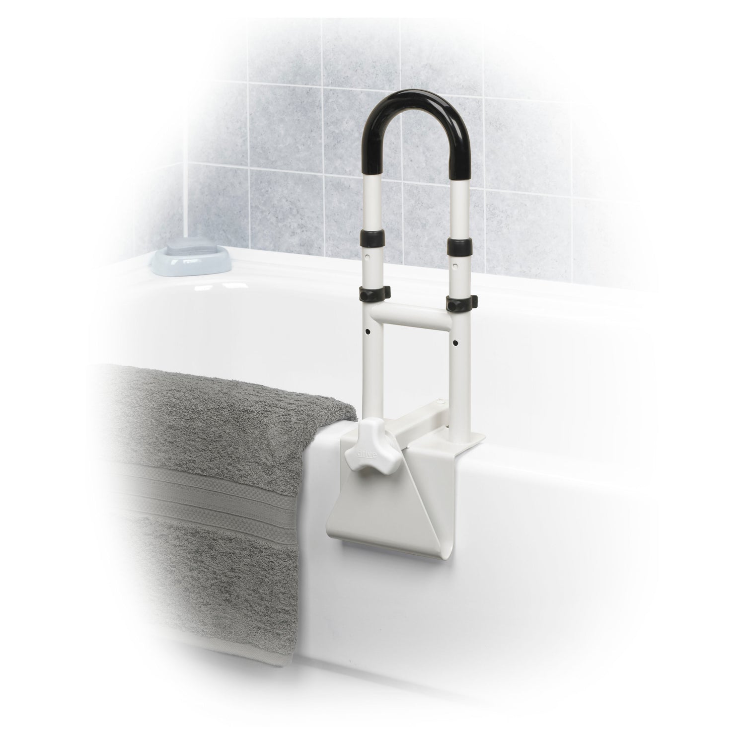 Adjustable Height Bathtub Grab Bar Safety Rail - BeHope