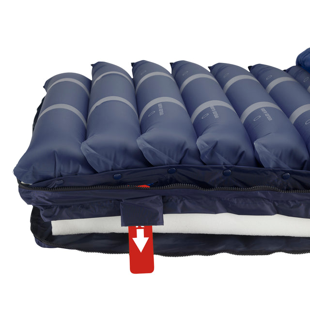 Med-aire Assure 5" Air With 3" Foam Base Alternating Pressure And Low Air Loss Mattress System - BeHope