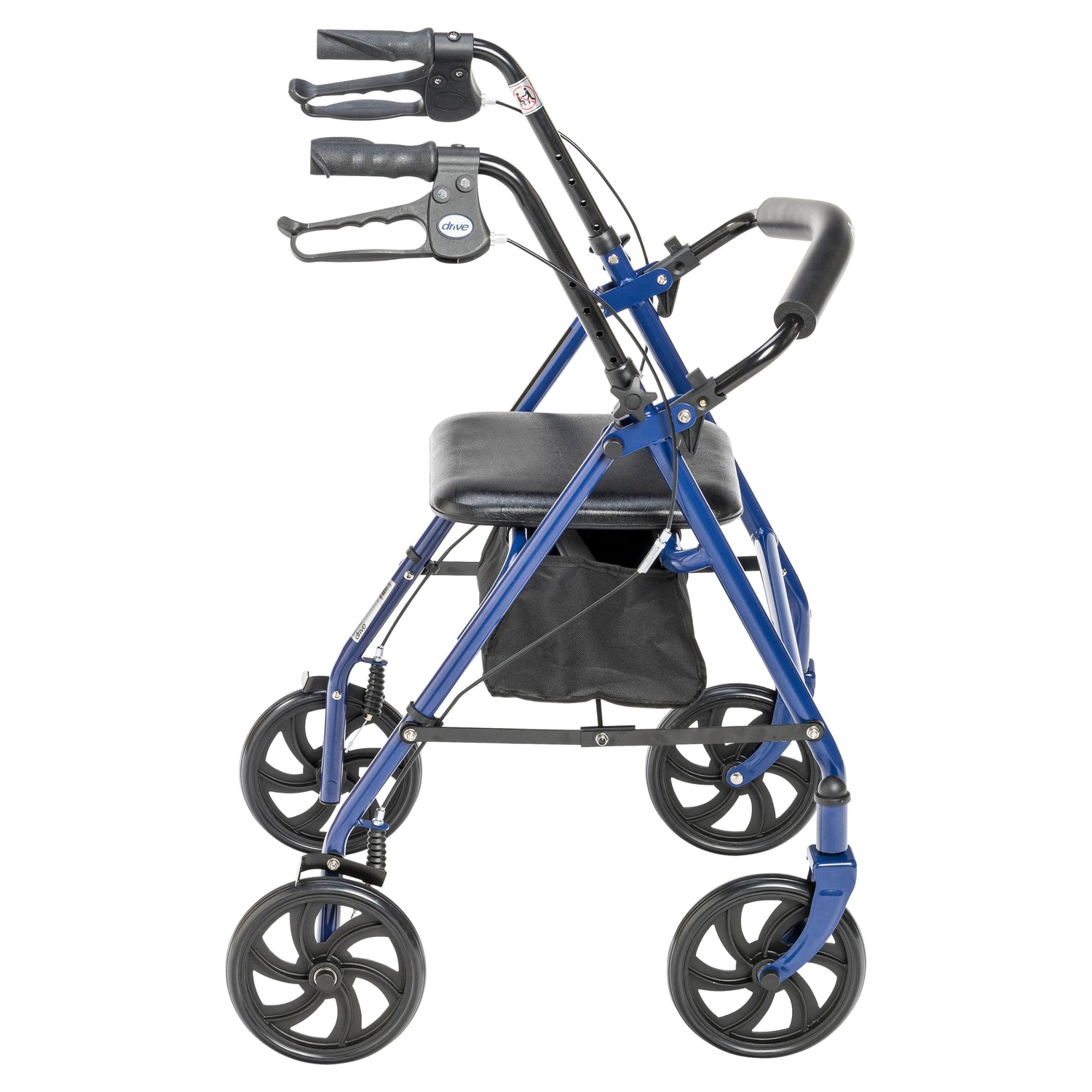 Four Wheel Rollator Rolling Walker with Fold Up Removable Back Support - BeHope
