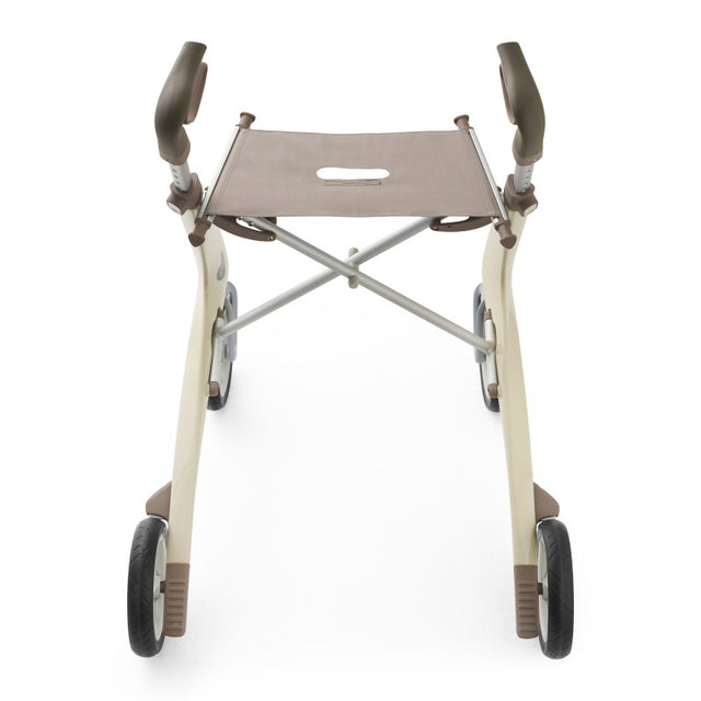 ByACRE Carbon Ultralight rollator folded for travel