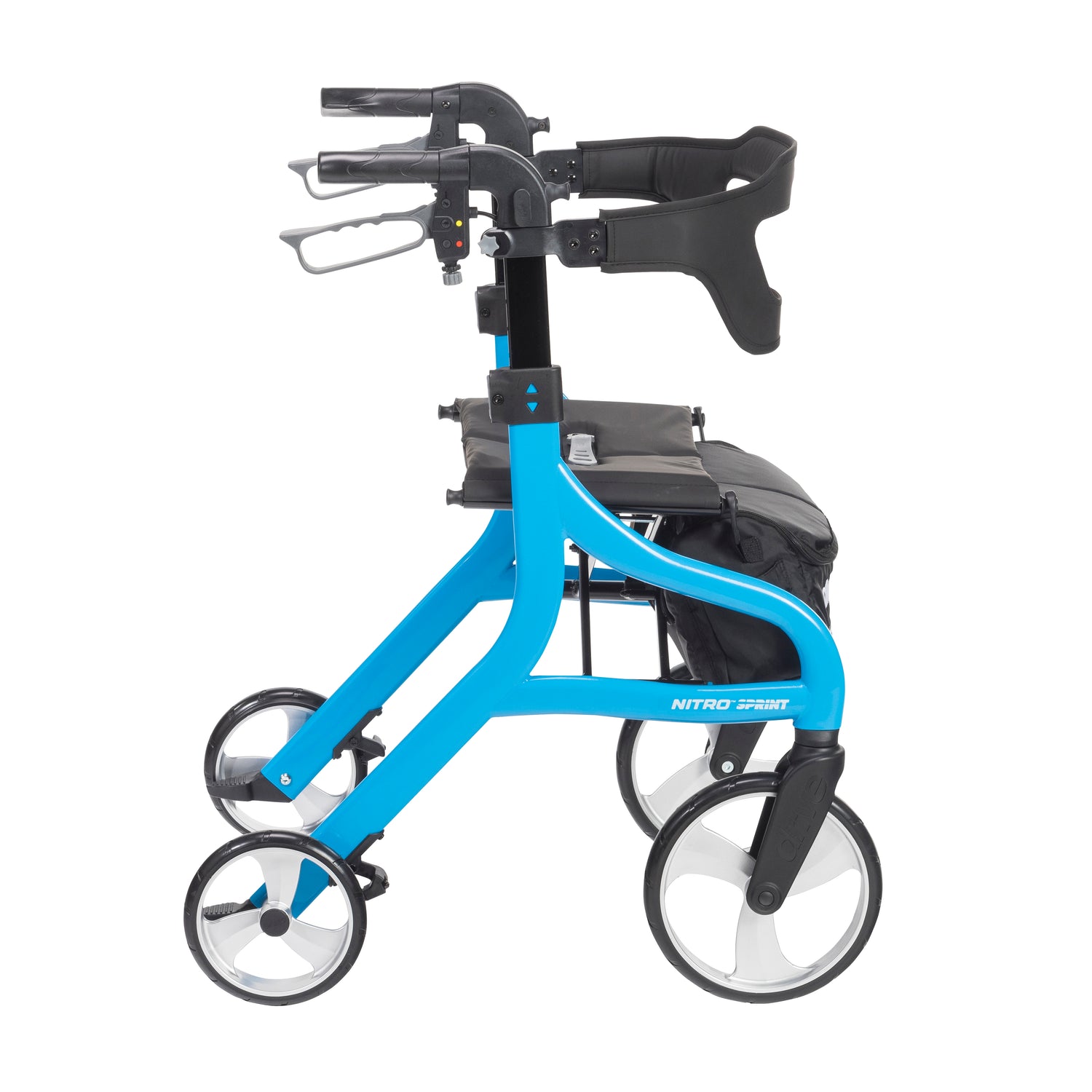 Nitro Sprint Rollator Rolling Walker, Blue - BeHope
