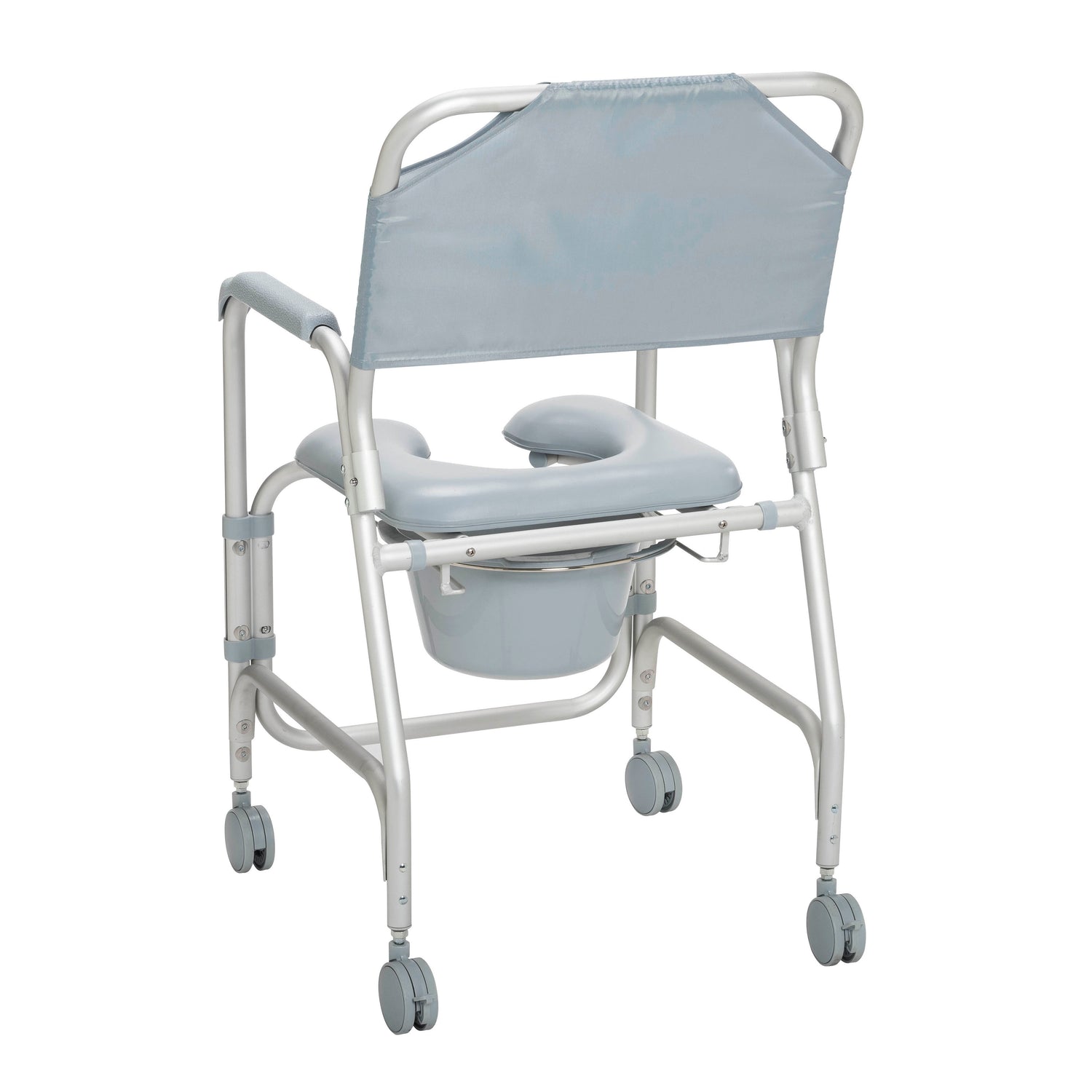 Lightweight Portable Shower Commode Chair with Casters - BeHope
