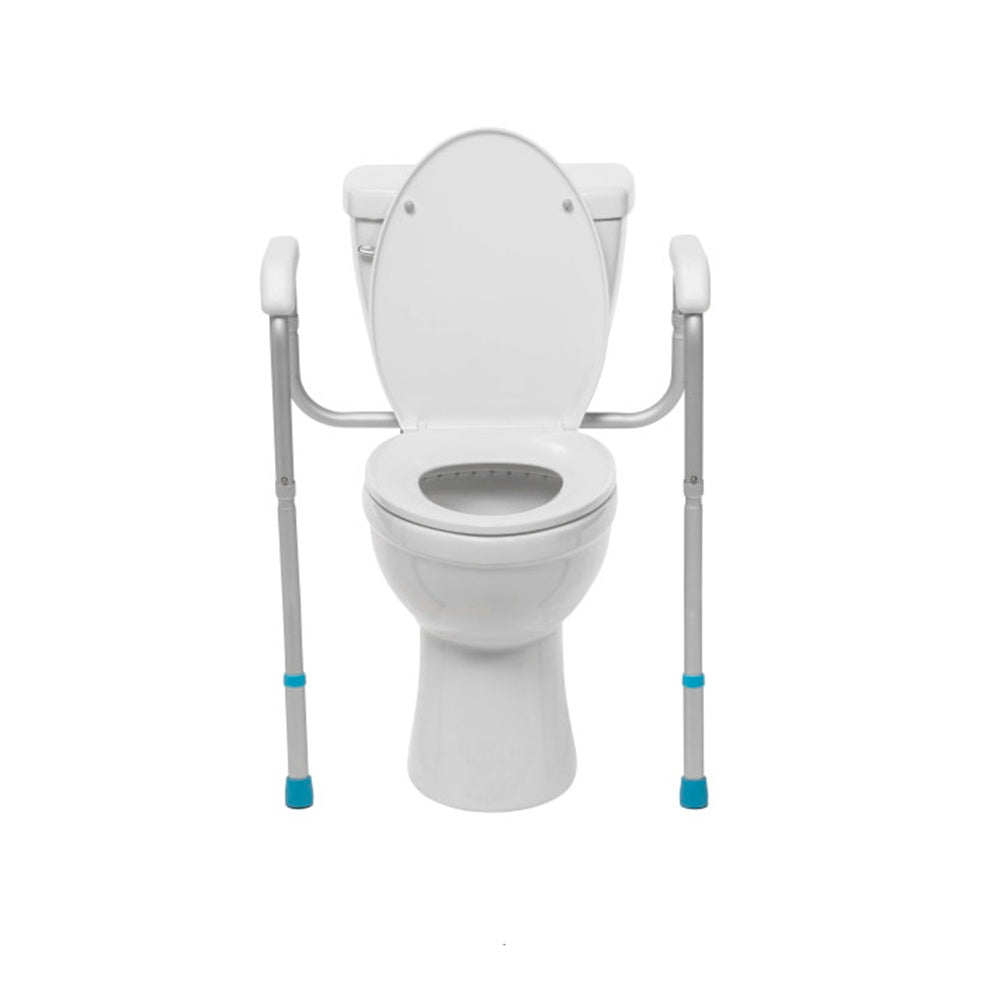 Aquasense Adjustable Toilet Safety Rails, To Floor - BeHope