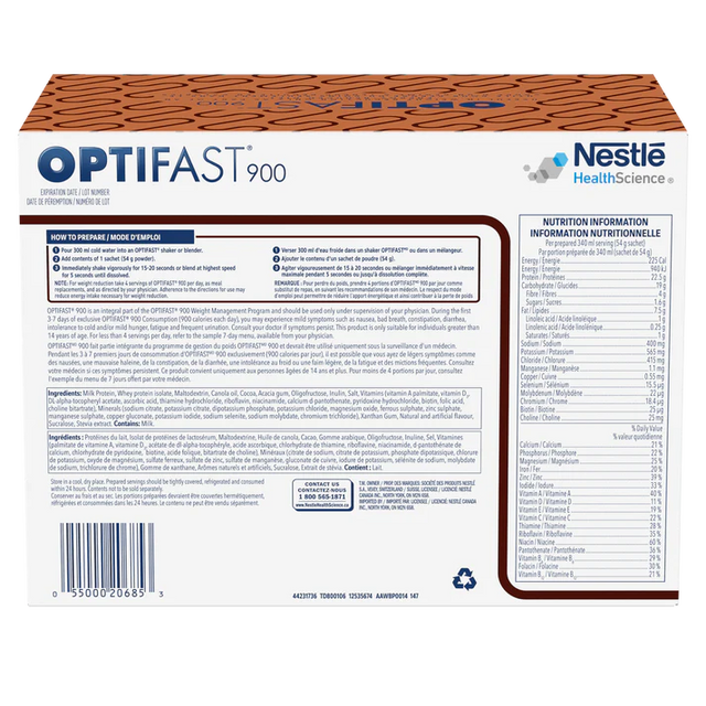 Best meal replacement shake Optifast chocolate Canada