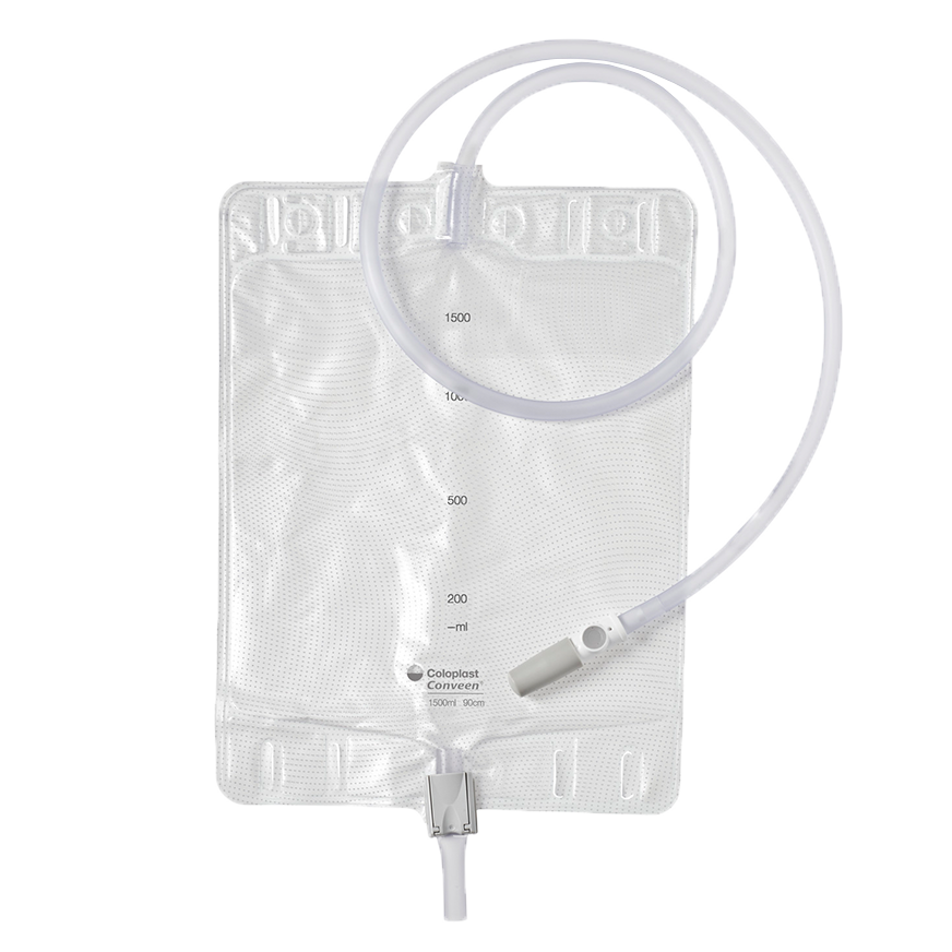 Conveen Standard Day / Night Bag, Clamp Outlet, Non Sterile, 51oz (1500ml) - 1 Each