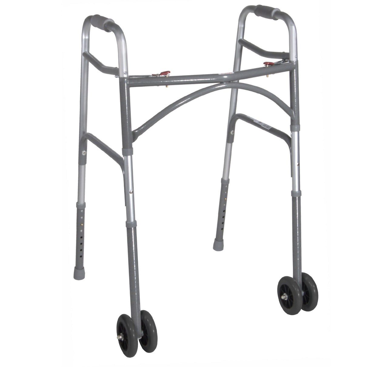 Heavy Duty Bariatric Two Button Walker with Wheels - BeHope