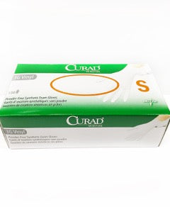 Curad 3g Synthetic Stretch Vinyl Exam Glove Powder-free Large Boxes Of 150 - BeHope