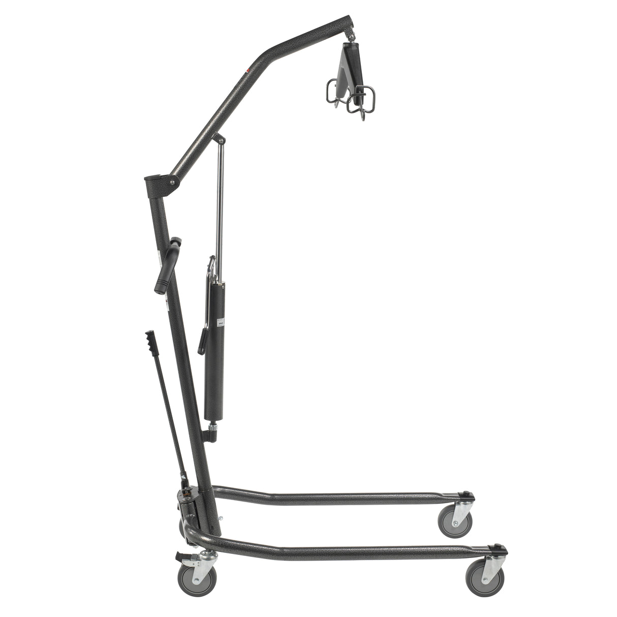 Hydraulic Patient Lift with Six Point Cradle, 5" Casters, Silver Vein - BeHope